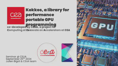 2024-09-25 Kokkos and CExA presentation at CELIA